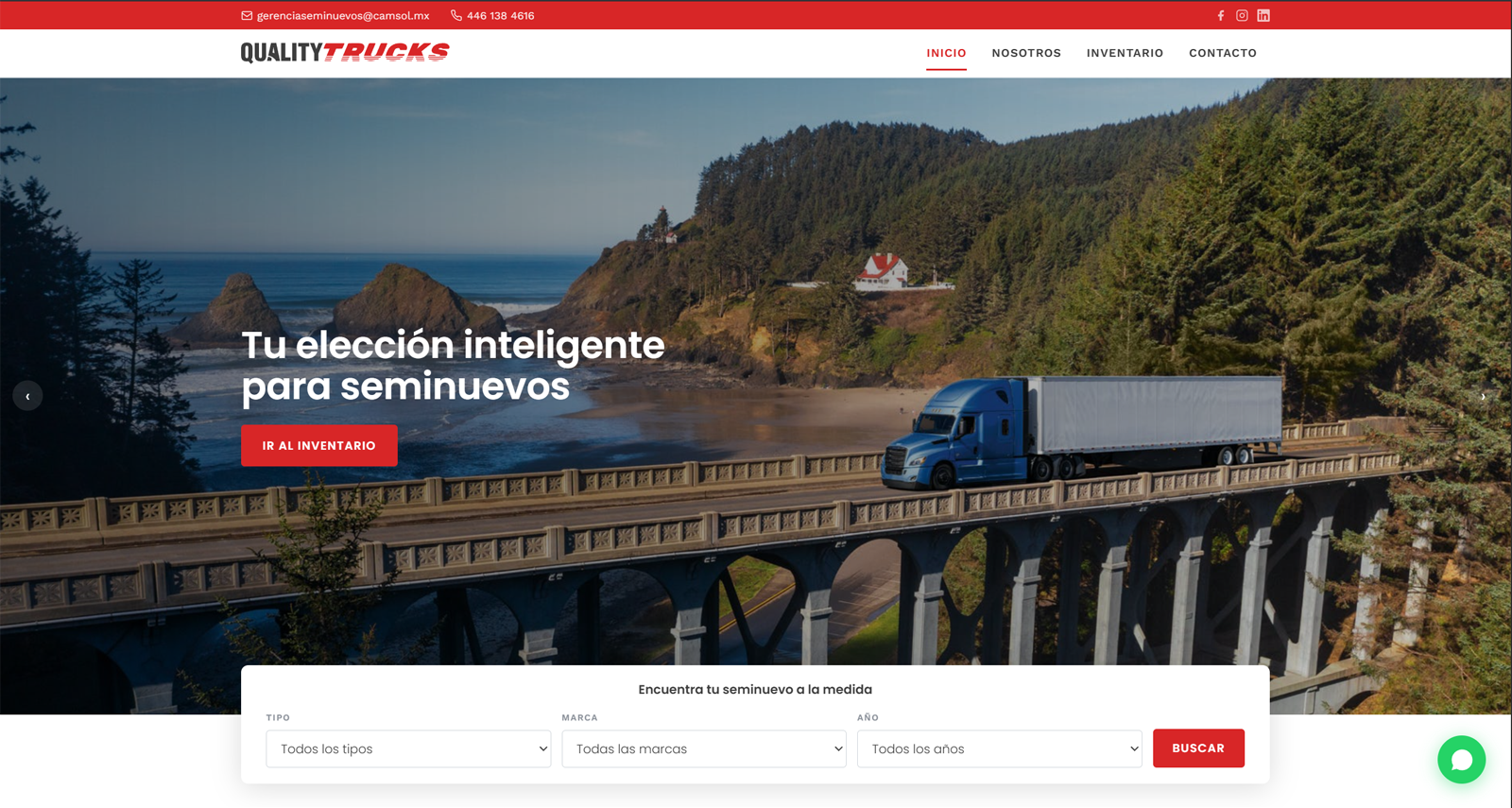 Quality Trucks website